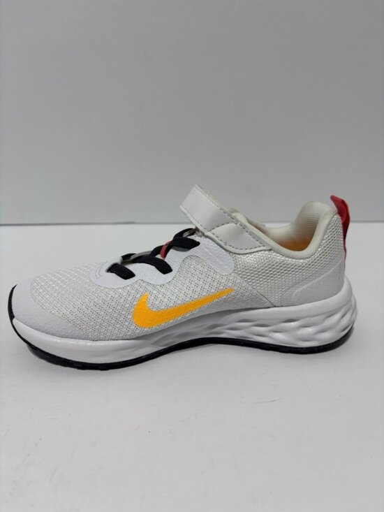 Nike Big Kids’ Revolution PS 6, White Sneakers, Boys’ Size 12 - Picture 2 of 5